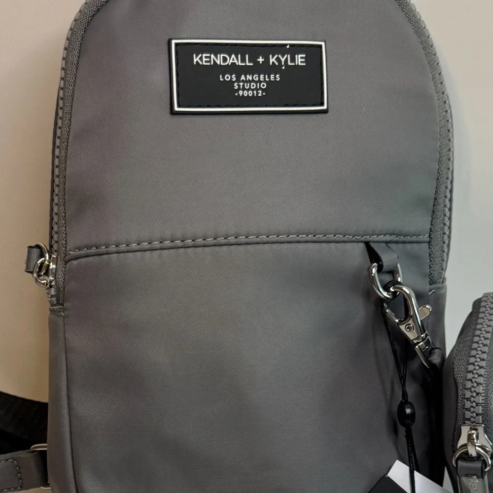 TOP SELLER Kendall & Kylie Gray Backpack Messenger Crossbody Adjustable NWT